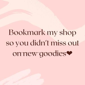 Bookmark my shop so you don't miss out ❤️